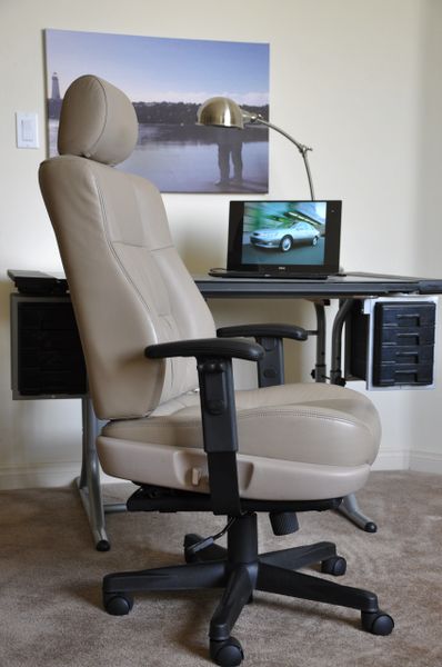 SOLD Thank You! - Lexus ES300 Power-Operated Leather Office Chair - Ivory