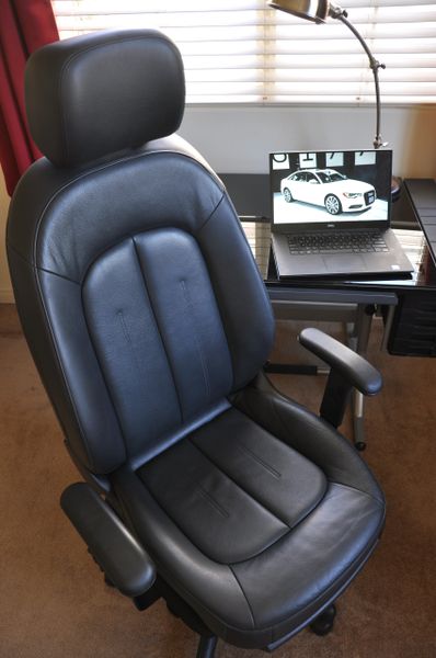 SOLD Thank You! - Audi A6 3.0 Quattro Power-Operated Leather Office Chair - Black