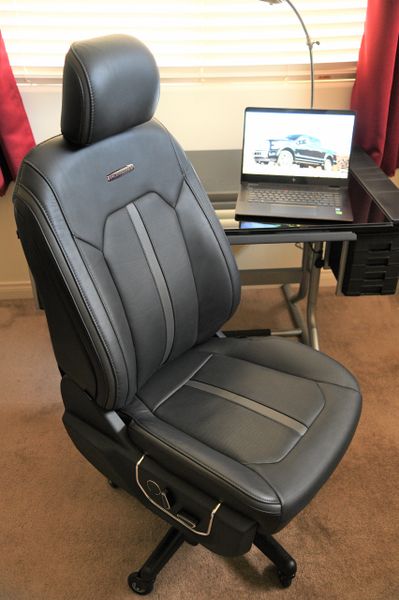 SOLD Thank You! - Ford F-150 Platinum Power-Operated Leather Office Chair - Black