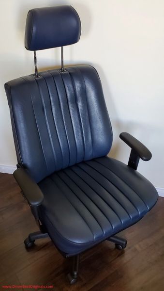 SOLD Thank You! - Mercedes-Benz 300D MB-Tex Office Chair - Blue