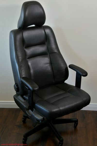 SOLD Thank You! - Volvo S70 Leather Office Chair - Graphite