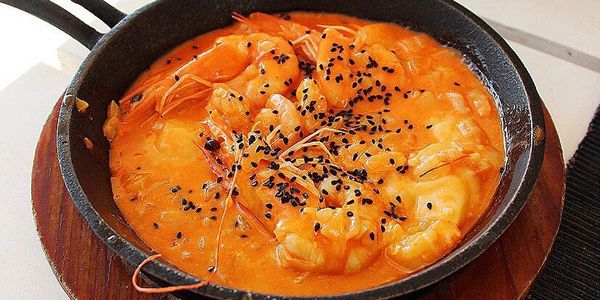 Shrimp santorini