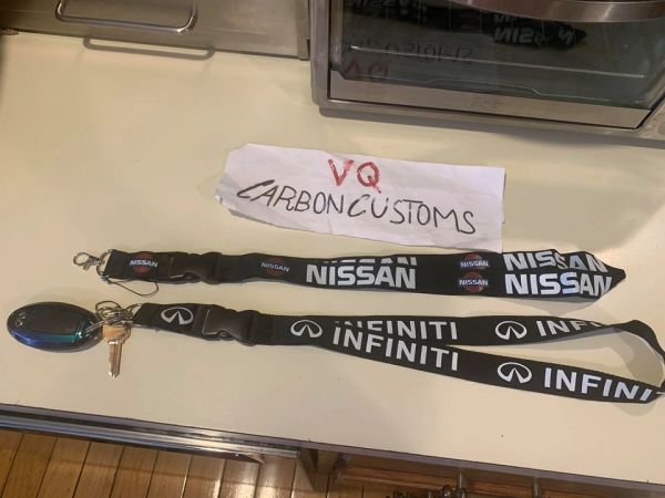 lanyard / keychain - nissan , infiniti and super mario bros!