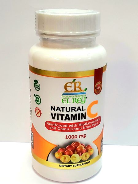 VITAMIN C 1000mg WITH BOFLAVONOIDS AND CAMU CAMU FROM PERU