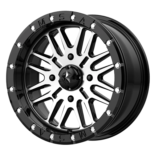 Set of (4) MSA MotoSport Alloys Aluminum M37 Brute Beadlock Rims Wheels
