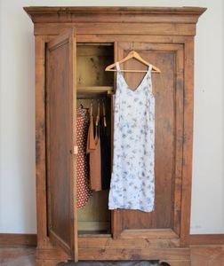 Vintage Wooden Wardrobe after Personal Shopper London experience at Style Habit by Fran