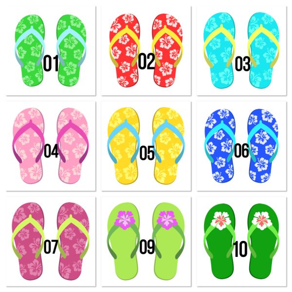 Flip flop family print A4 PRINT ONLY (holds a maximum of 7 family ...
