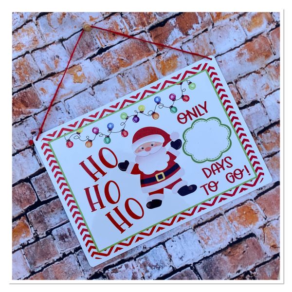 Christmas countdown aluminium board with dry wipe magnetic pen ...