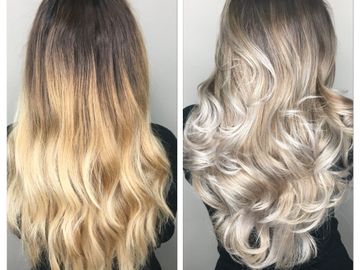 Blonding for high impact include Airtouch, Balayage, Foilyage techniques w/ Root melt, smudge or tap