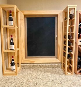Custom Wine Shelf/Rack
Dimensions:  H:42" x L:48" x W: 16"