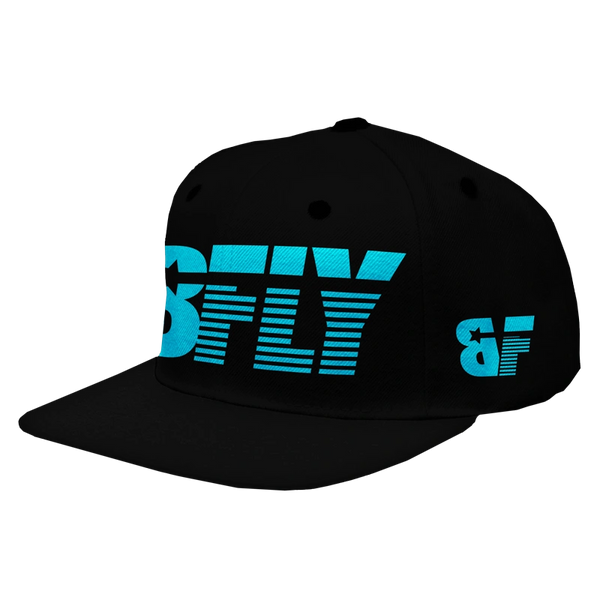 Official Bfly Logo Snapback Black Turquoise m
