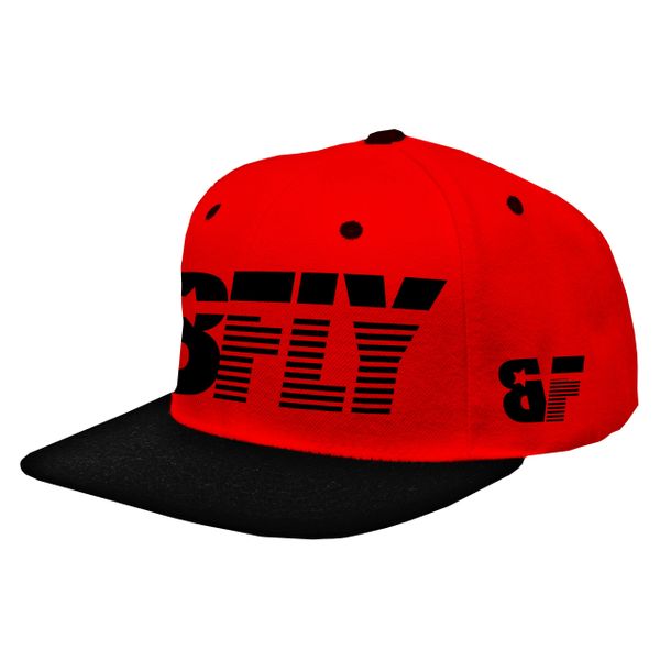 Classic Bfly Snapback Red Black m