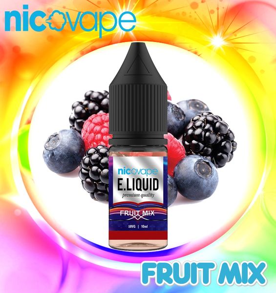 10ml Nic O Vape E liquid Fruit Mix Huge Range FREE SHIPPING