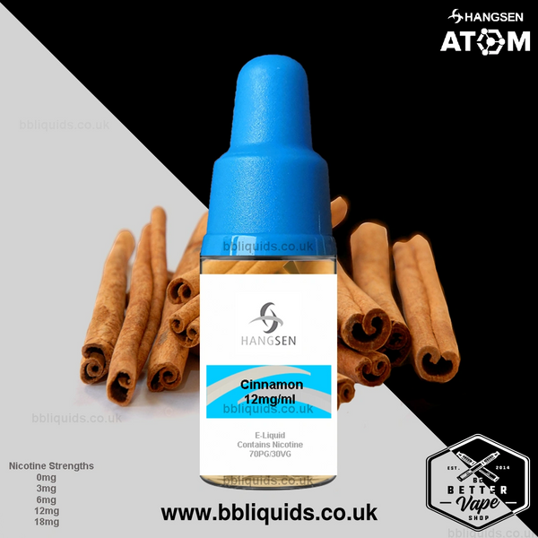 10ml Hangsen Cinnamon E Liquid 0mg 3mg 6mg 12mg 18mg Bbliquids