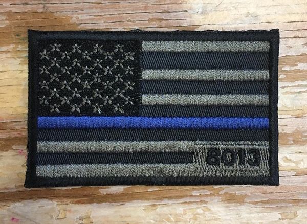 A9 - Custom Flag Patch, Personalize with Serial#, Badge#, Name, Dept.
