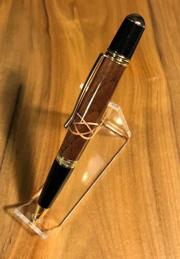 Walnut and Maple Celtic Pen