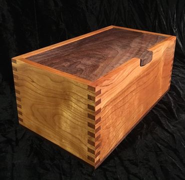 Walnut and Cherry Letter Box