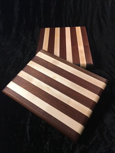 Walnut and Maple Serving Boards