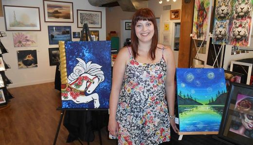 Robyn Smuin - Artist in Penticton, BC and artist on display at Ascend Salon