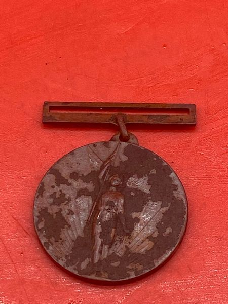 Very rare medal of Lithuanian war of independence in 1918 worn by soldier in 5th Guards Army recovered from Psel River,south of Kursk defended by them against German 2nd SS Panzer corps during the German Kursk offensive in July-August 1943