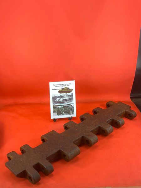 Nice condition and undamaged reproduction hard to find small track link used by German King Tiger tank