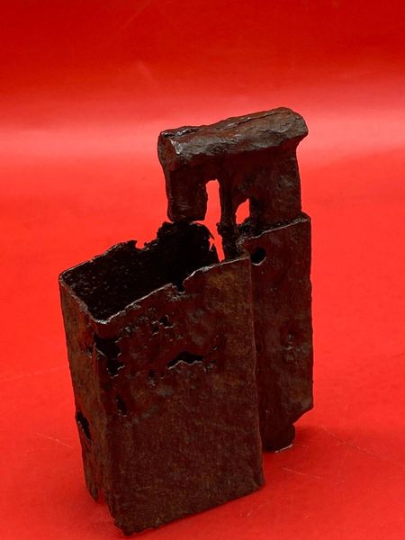 Very rare German MP40 machine gun ammunition loading tool nice relic condition recovered from a field near Trun a pit dug by the allies where lots of German equipment buried after the battle in the Falaise Pocket,Normandy in France 1944