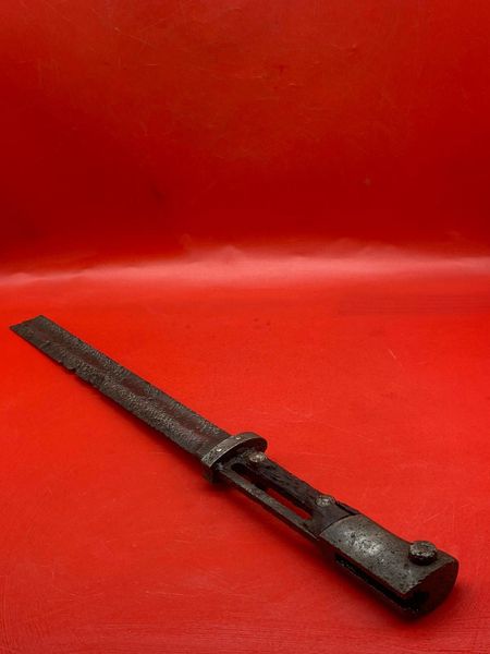 Czech Army M1924 pattern short ears bayonet re used by the Wehrmacht nice solid relic used by soldier of the 1st Panzer Army recovered River Don area outside the City of Rostov on Don attacked by them in 1941 near Stalingrad