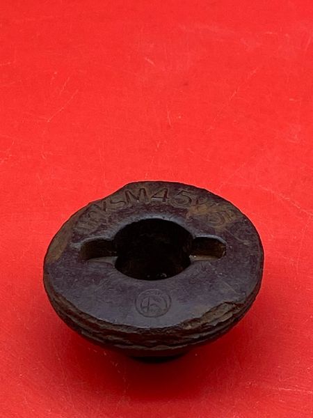 German nice condition bakerite transit plug with maker markings for 15cm Nebelwerfer 41 rocket recovered from Seelow Heights 1945 battlefield the opening battle for Berlin