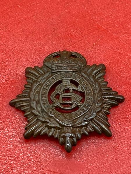 British army royal service corps badge semi-relic condition from the local museum in Monte Cassino the Italian battlefield of 1944 which closed down in 2015