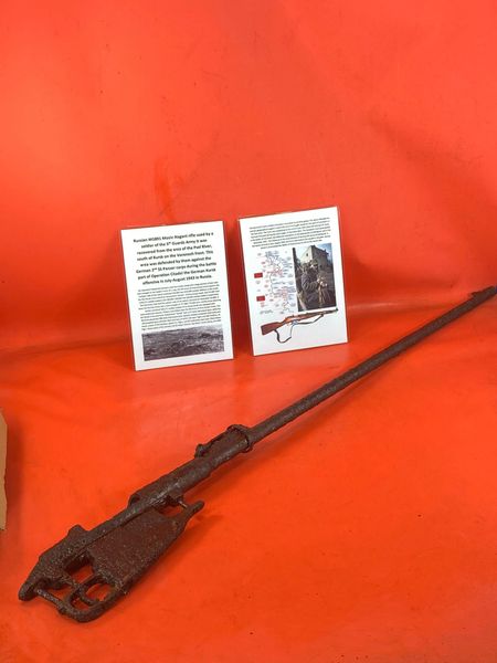 Nice condition relic Russian M1891 Mosin Nagrant rifle used by 5th Guards Army recovered from Psel River,south of Kursk defended by them against German 2nd SS Panzer corps during the German Kursk offensive in July-August 1943