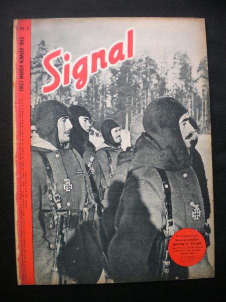 Original German Signal magazine rare to find English language issue number 5 dated March 1943 complete nice condition