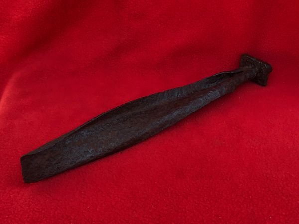 German radio or field telephone antenna base ground spike recovered from Death Valley near Hill 112 the battle in operation Epsom on the Normandy battlefield of 1944
