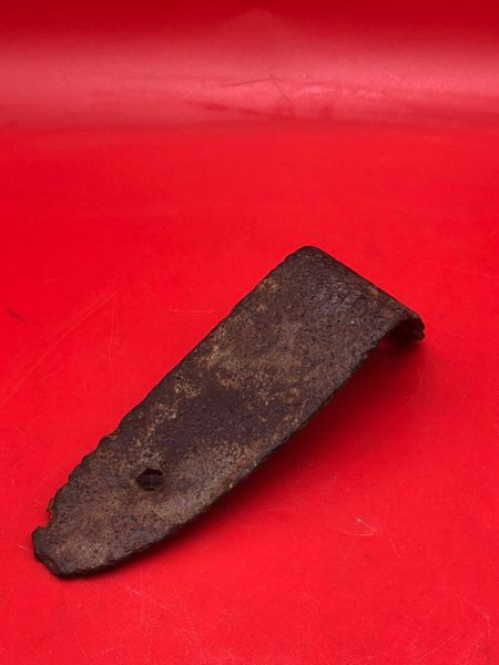 Russian soldiers Mosin Nagant rifle butt plate used by a soldier of the 3rd Shock Army recovered near district of Pankow in North Berlin captured by them on 23rd April 1945 during the Battle for the city