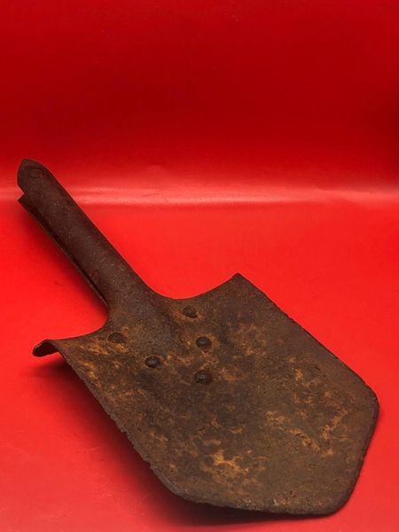 Imperial Russian M14 shovel head used in world war 2 nice solid relic well cleaned recovered from near the village of Plota near Prokhorovka on the battlefield at Kursk 1943 in Russia