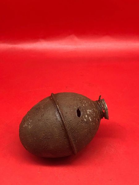 Very rare Polish 1924wz concussion grenade captured and re used by the German army lovely condition relic with original green paintwork recovered in the Kurland pocket the battle 1944-1945 in Latvia