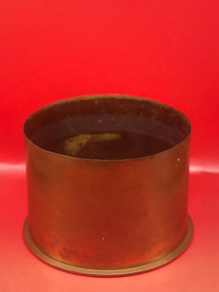 German 15cm schwere howitzer 13 cartridge case which is separated propelling charge it is dated September 1916,lovely condition shiny brass colour undamaged found on the Somme battlefield 1916-1918