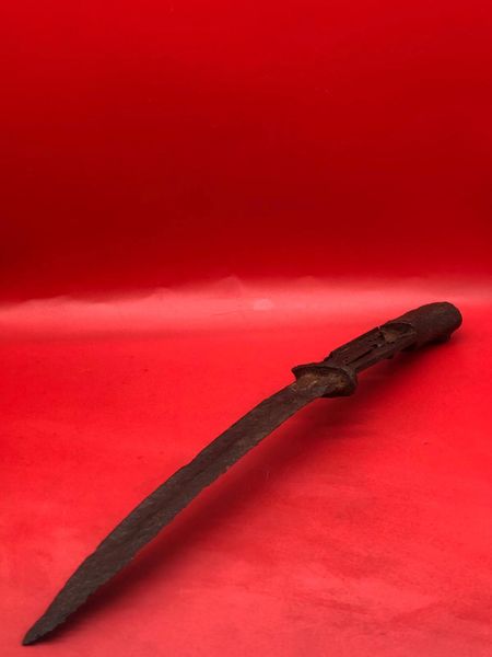 German soldier of the 212 Volksgrenadier-Division k98 bayonet which is bent but nice solid relic recovered near town of osweiler, Luxemburg from the battle of the Bulge 1944-1945