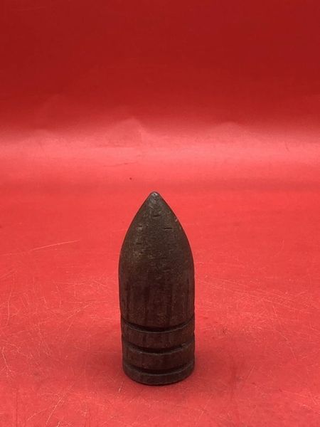Very rare British Naval 1inch projectile from Nordenfelt gun nice solid relic fired condition from 1880's-1890's and into World War 1 recovered from the Thames Estuary