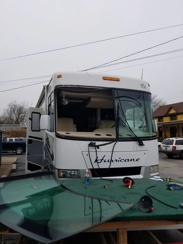 Coach windshields replaced