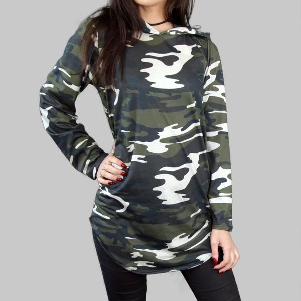 Long sleeve hotsell camo dress