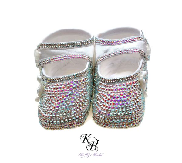 Crystal on sale baby booties