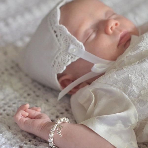 Personalized Baptism Bracelet, Baby Bracelet, Baptism Gift, Christening