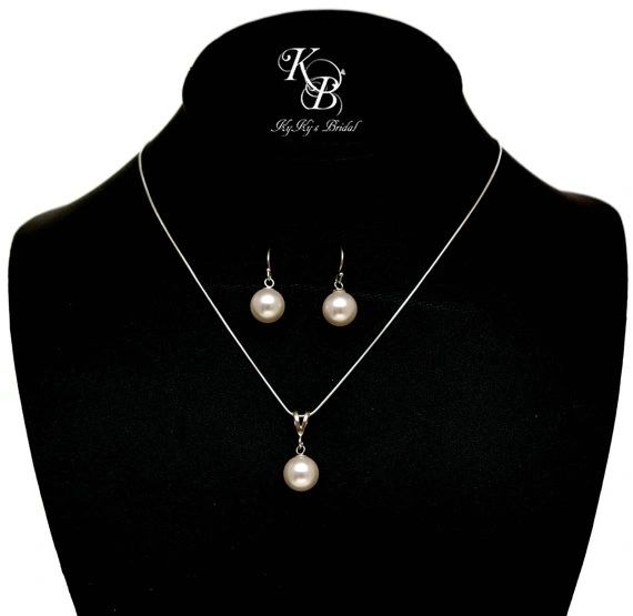 Pearl store jewelry set