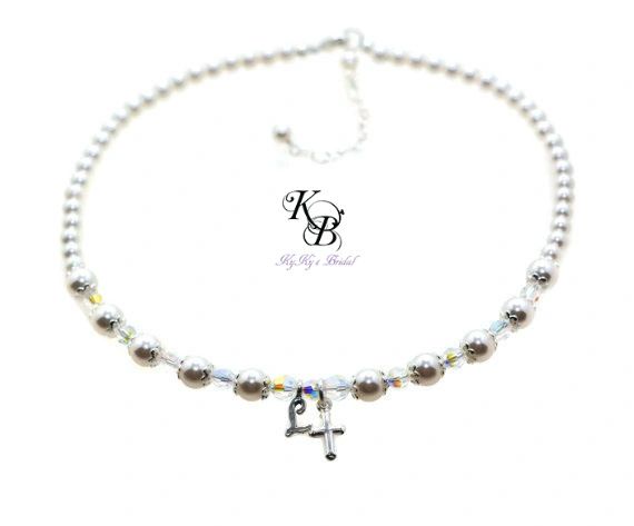 Christening necklace hot sale baby girl