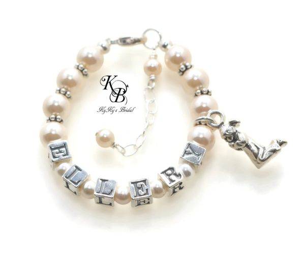 Personalized Baby Bracelet Baptism Bracelet Baptism Gift Baptism