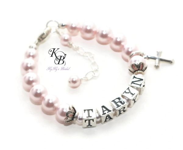 Personalized best sale baptism bracelet