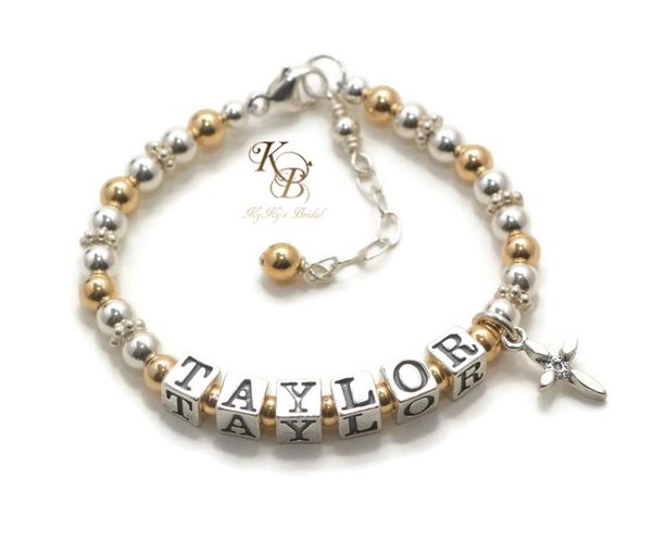 Christening bracelets for deals baby boy