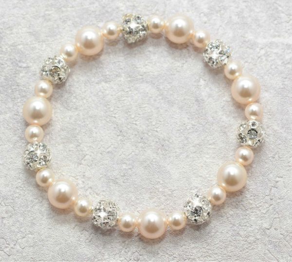 14mm Pearl Bracelet, Big Pearl Bracelets, Pearls Elastic Bracelet, Ivory Pearl Beaded Bracelet, Statement Bracelet, Bridesmaid Gift