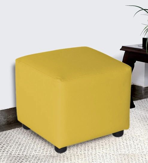 Pouffe Square Leatherette