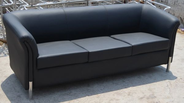 Office Sofa couch Leather Columbia 3 Seater